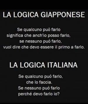 logica giappone vs logica italiana
