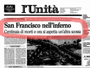 giornale terremoto california