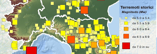 mappa terremoti emilia